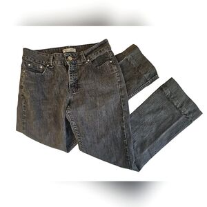 Riders By LEE Bootcut Black Denim Jeans - Hemmed - 6 Medium